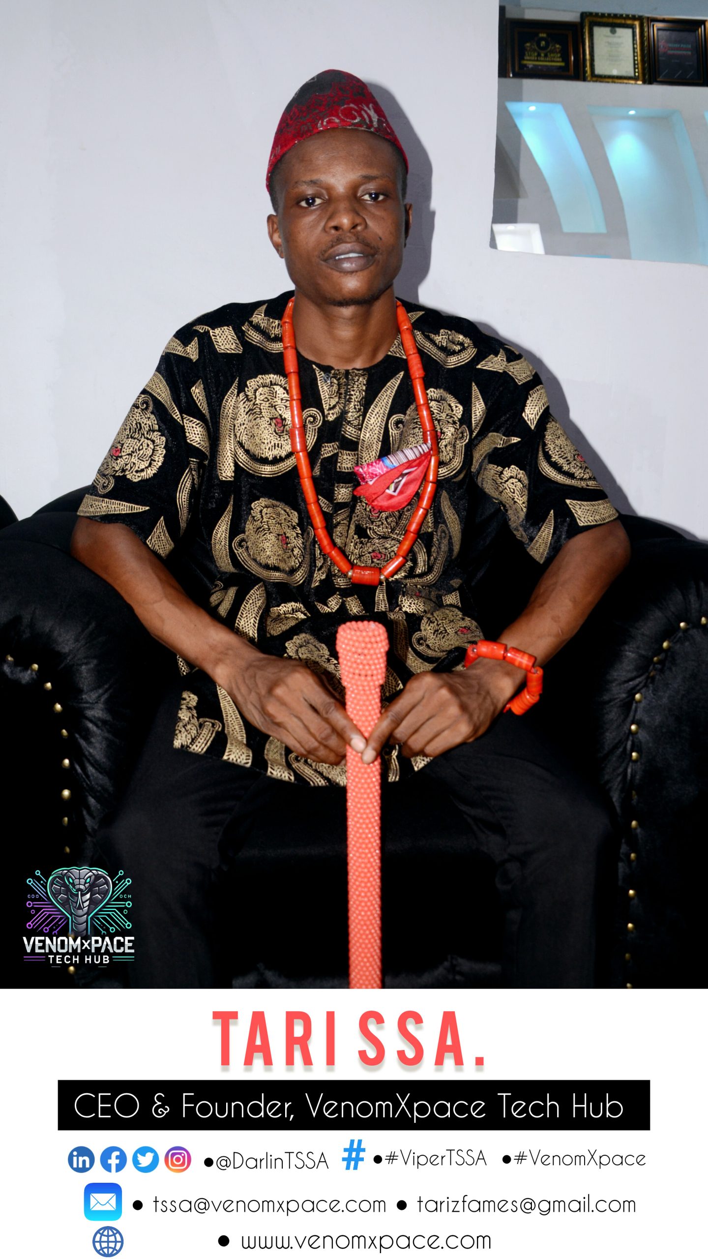 MR. TARI SSA, CEO/Founder Of VenomXpace Tech Hub